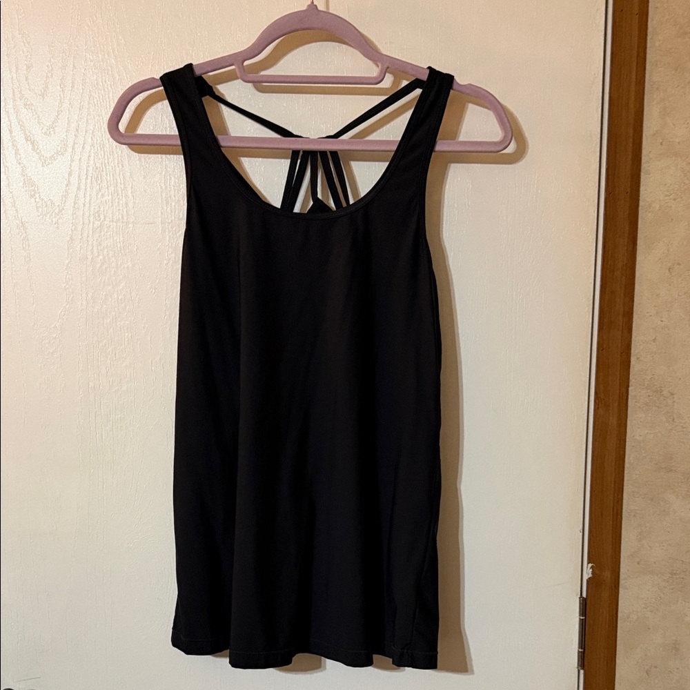 Active USA Black Strappy Tank Top